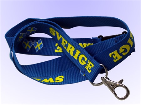 Nyckelband Sverige blå