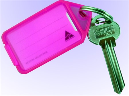 Nyckelbricka BIG 50-pack Neon Rosa