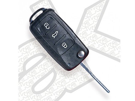 Flick key with 3 button remote(VAG)