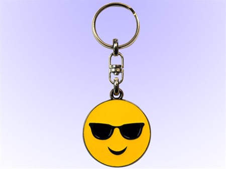 Nyckelring Emoji Glasögon